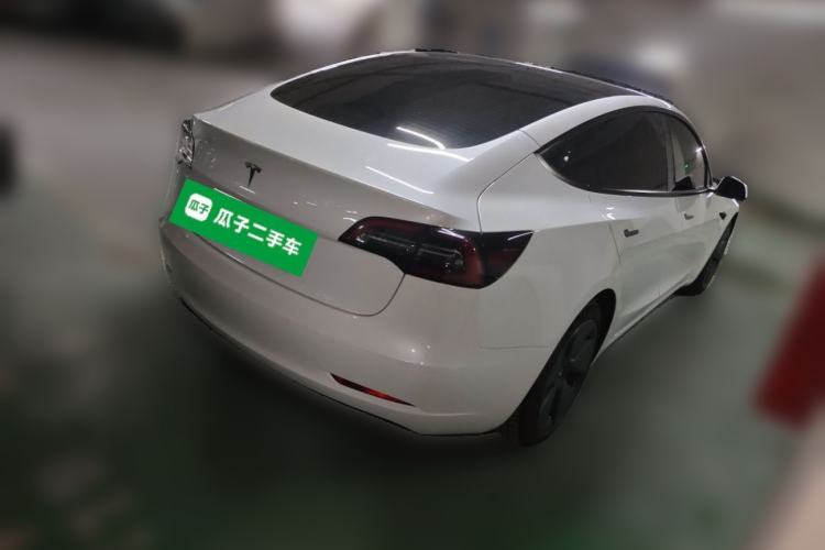 Used Tesla Model 3 2021 Standard Range Rear-Drive Upgraded Version Rear Right 45 Deg