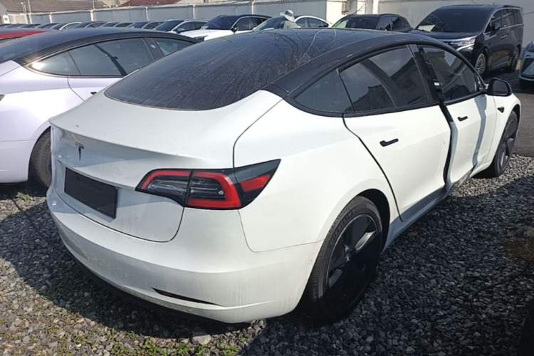 Used Tesla Model 3 2021 Revised Version Standard Range Rear-Wheel Drive Upgraded Edition 3D1 Rear Right 45 Deg