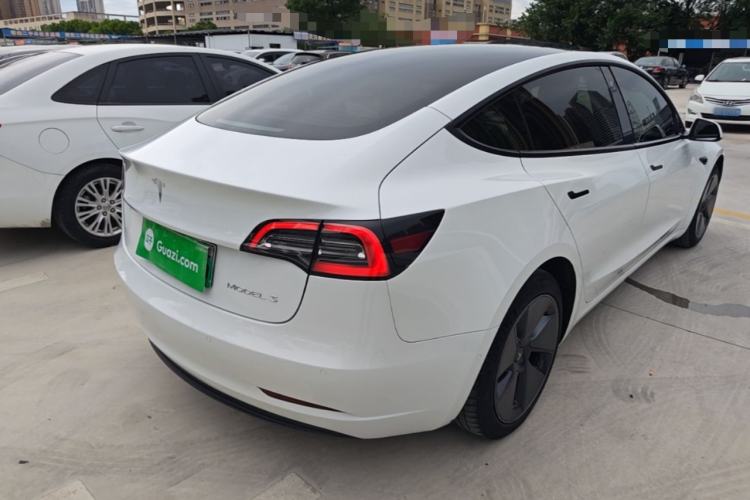 Used Tesla Model 3 2021 Revised Version Standard Range Rear-Wheel Drive Upgraded Edition 3D1 Rear Right 45 Deg