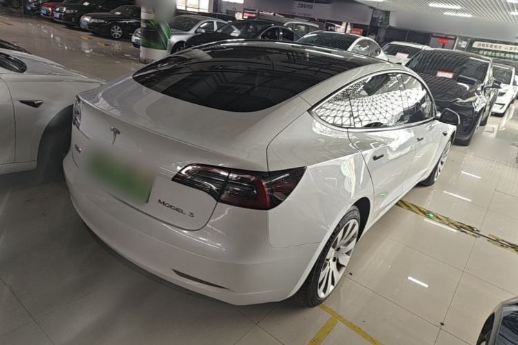 Used Tesla Model 3 2021 Standard Range Rear-Wheel Drive Upgraded Version 3D6 Rear Right 45 Deg