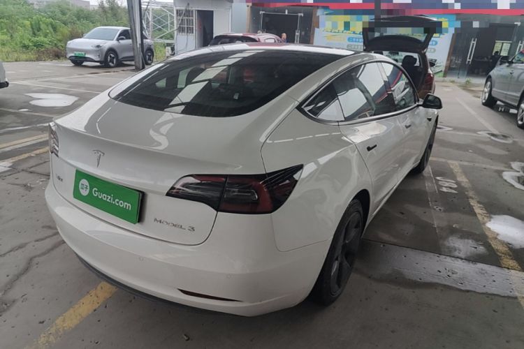 Used Tesla Model 3 2021 Standard Range Rear-Drive Upgraded Version Rear Right 45 Deg