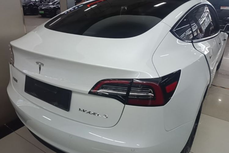 Used Tesla Model 3 2021 Standard Range Rear-Drive Upgraded Version Rear Right 45 Deg
