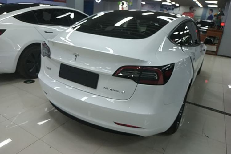 Used Tesla Model 3 2021 Revised Version Standard Range Rear-Wheel Drive Upgraded Edition 3D1 Rear Right 45 Deg