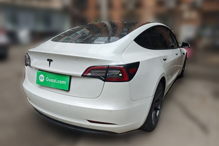 Used Tesla Model 3 2021 Standard Range Rear-Drive Upgraded Version Rear Right 45 Deg