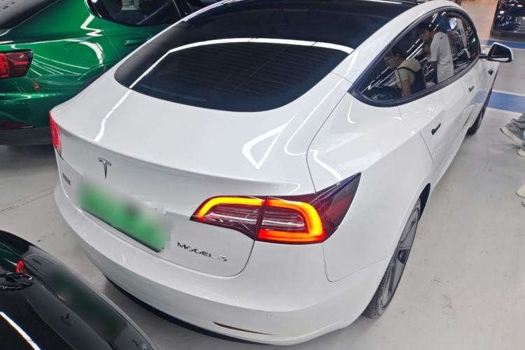 Used Tesla Model 3 2021 Revised Version Standard Range Rear-Wheel Drive Upgraded Edition 3D1 Rear Right 45 Deg