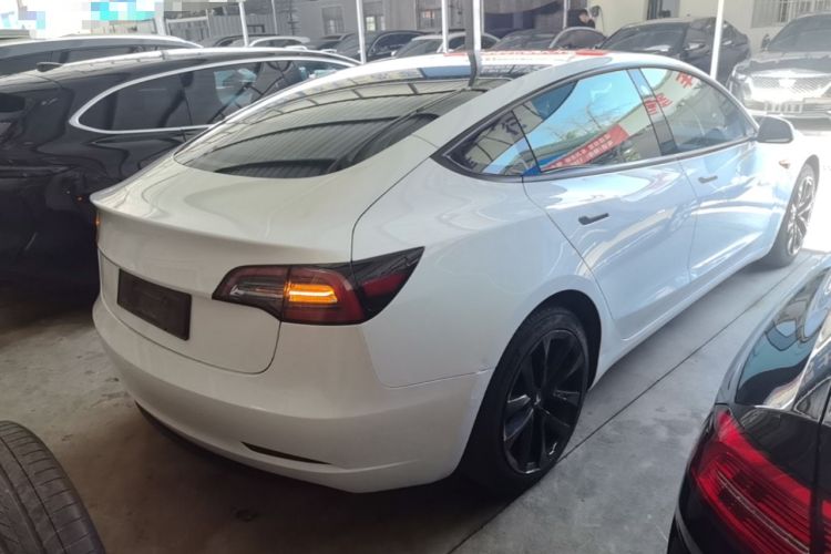 Used Tesla Model 3 2021 Revised Version Standard Range Rear-Wheel Drive Upgraded Edition 3D1 Rear Right 45 Deg