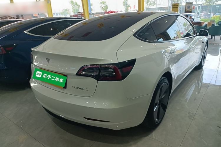Used Tesla Model 3 2021 Standard Range Rear-Drive Upgraded Version Rear Right 45 Deg