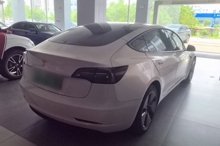 Used Tesla Model 3 2021 Standard Range Rear-Drive Upgraded Version Rear Right 45 Deg
