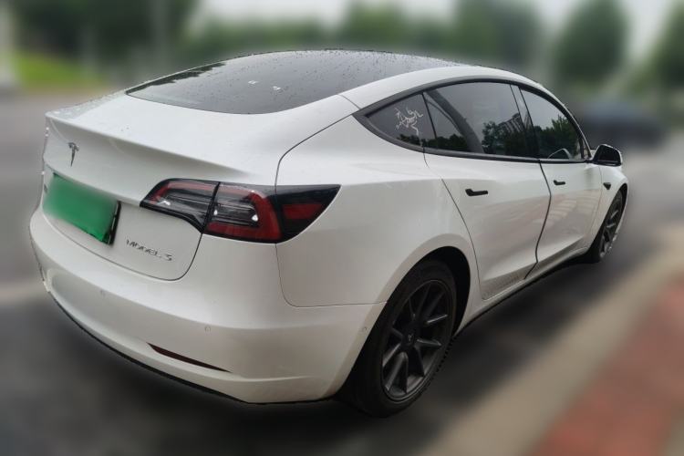 Used Tesla Model 3 2021 Standard Range Rear-Drive Upgraded Version Rear Right 45 Deg