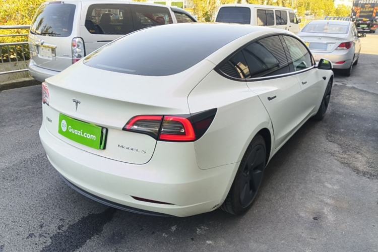 Used Tesla Model 3 2021 Standard Range Rear-Wheel Drive Upgraded Version 3D6 Rear Right 45 Deg