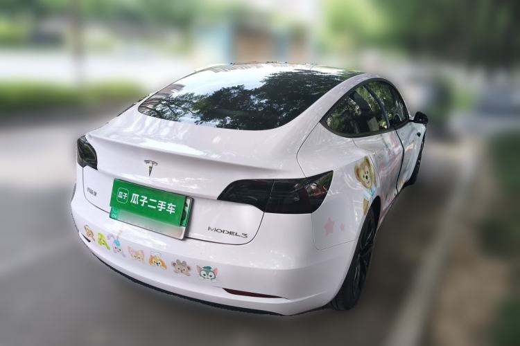 Used Tesla Model 3 2021 Revised Version Standard Range Rear-Wheel Drive Upgraded Edition 3D1 Rear Right 45 Deg