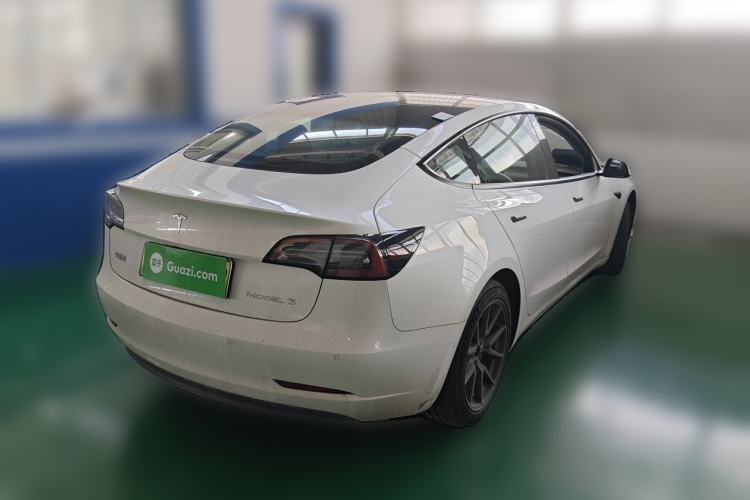 Used Tesla Model 3 2021 Standard Range Rear-Drive Upgraded Version Rear Right 45 Deg