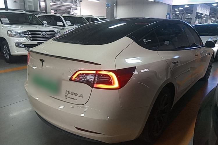 Used Tesla Model 3 2021 Standard Range Rear-Drive Upgraded Version Rear Right 45 Deg