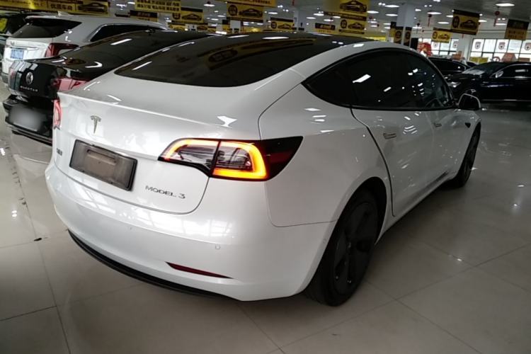 Used Tesla Model 3 2021 Standard Range Rear-Wheel Drive Upgraded Version 3D6 Rear Right 45 Deg