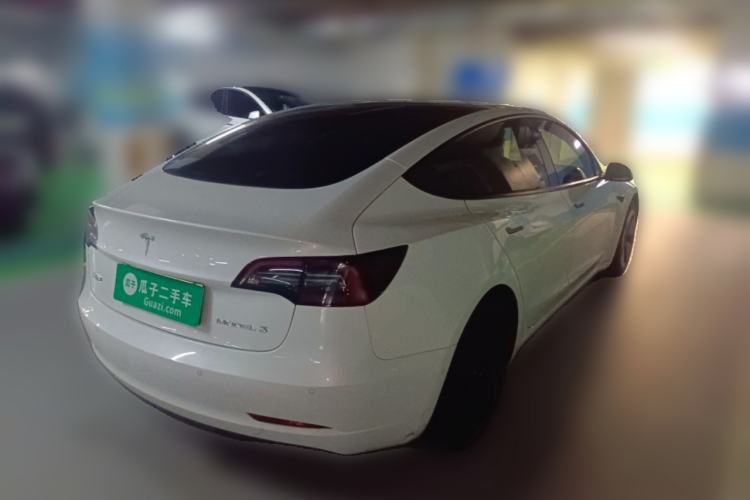 Used Tesla Model 3 2021 Standard Range Rear-Drive Upgraded Version Rear Right 45 Deg