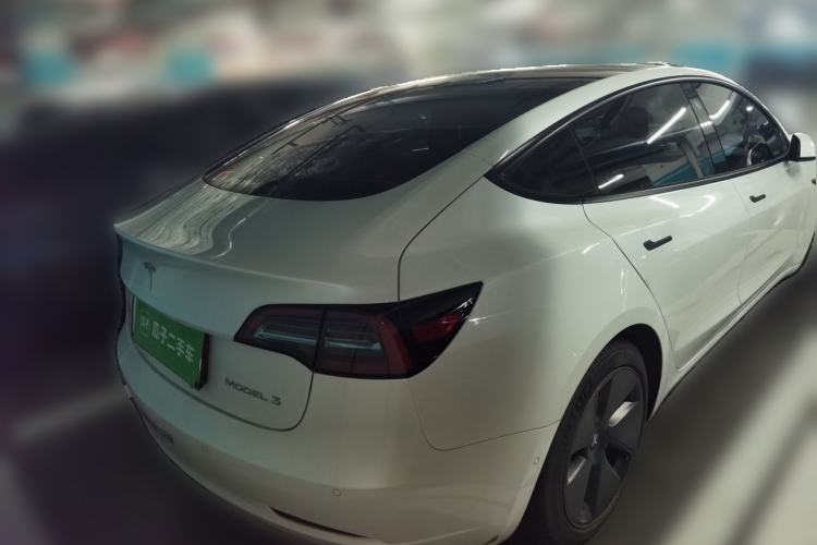 Used Tesla Model 3 2021 Standard Range Rear-Drive Upgraded Version Rear Right 45 Deg
