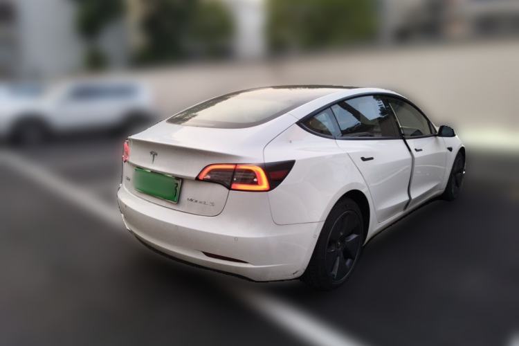 Used Tesla Model 3 2021 Revised Version Standard Range Rear-Wheel Drive Upgraded Edition 3D1 Rear Right 45 Deg
