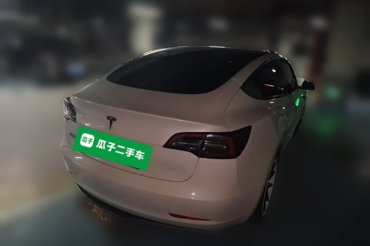Used Tesla Model 3 2021 Standard Range Rear-Drive Upgraded Version Rear Right 45 Deg