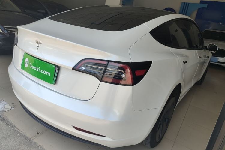 Used Tesla Model 3 2021 Standard Range Rear-Wheel Drive Upgraded Version 3D6 Rear Right 45 Deg