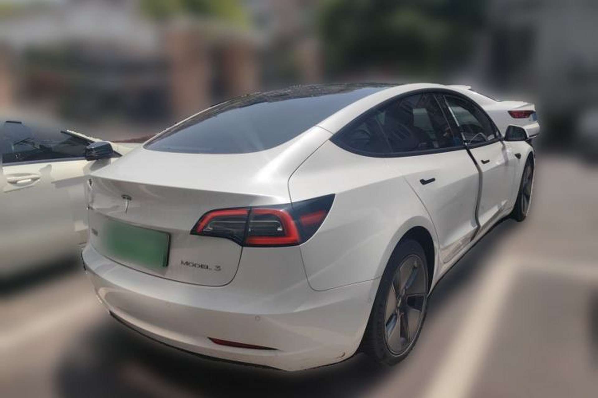 Used Tesla Model 3 2021 Standard Range Rear-Wheel Drive Upgraded Version 3D6 Rear Right 45 Deg