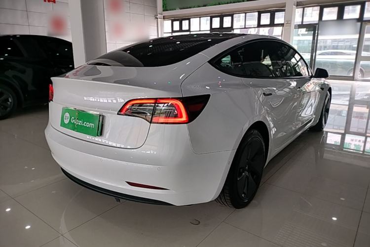 Used Tesla Model 3 2021 Standard Range Rear-Drive Upgraded Version Rear Right 45 Deg