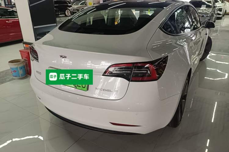 Used Tesla Model 3 2021 Revised Version Standard Range Rear-Wheel Drive Upgraded Edition 3D1 Rear Right 45 Deg