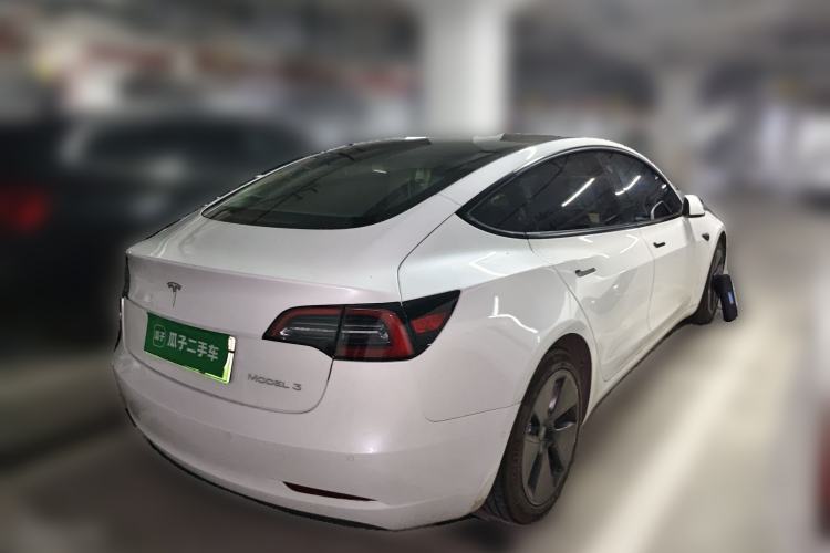 Used Tesla Model 3 2021 Standard Range Rear-Wheel Drive Upgraded Version 3D6 Rear Right 45 Deg