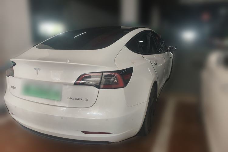 Used Tesla Model 3 2021 Standard Range Rear-Drive Upgraded Version Rear Right 45 Deg