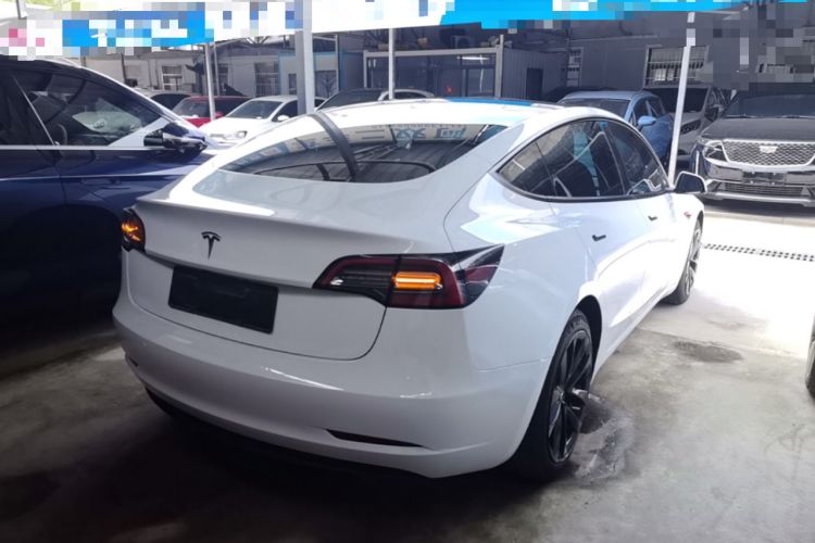 Used Tesla Model 3 2021 Revised Version Standard Range Rear-Wheel Drive Upgraded Edition 3D1 Rear Right 45 Deg