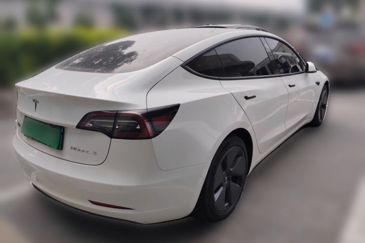 Used Tesla Model 3 2021 Standard Range Rear-Drive Upgraded Version Rear Right 45 Deg