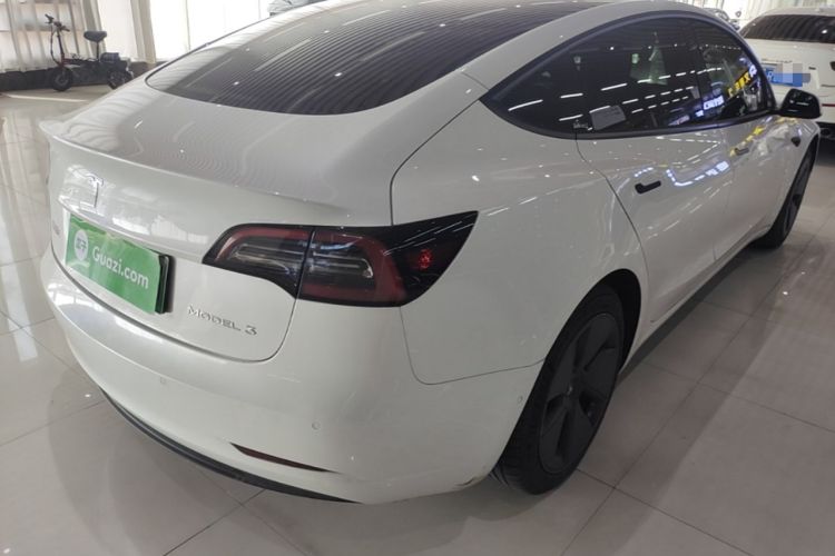 Used Tesla Model 3 2021 Standard Range Rear-Drive Upgraded Version Rear Right 45 Deg