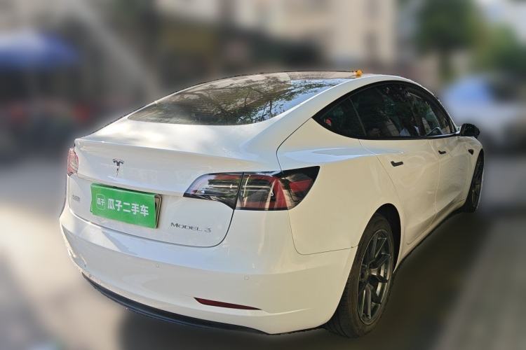 Used Tesla Model 3 2021 Standard Range Rear-Drive Upgraded Version Rear Right 45 Deg