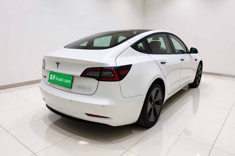 Used Tesla Model 3 2021 Standard Range Rear-Wheel Drive Upgraded Version 3D6 Rear Right 45 Deg