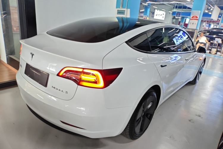 Used Tesla Model 3 2021 Standard Range Rear-Wheel Drive Upgraded Version 3D6 Rear Right 45 Deg