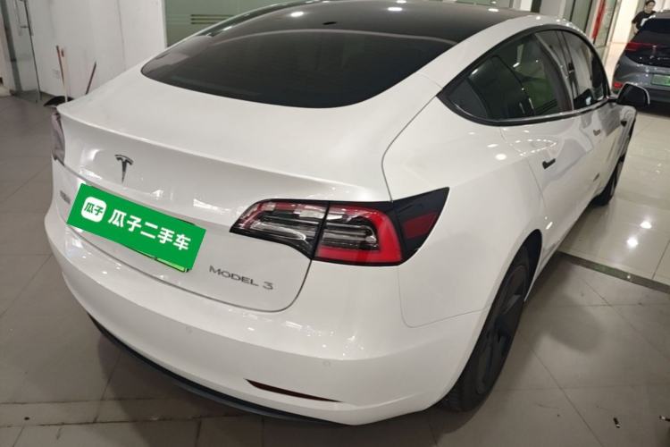 Used Tesla Model 3 2021 Standard Range Rear-Drive Upgraded Version Rear Right 45 Deg
