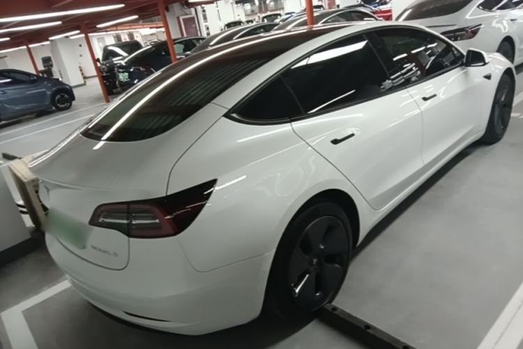 Used Tesla Model 3 2021 Standard Range Rear-Wheel Drive Upgraded Version 3D6 Rear Right 45 Deg