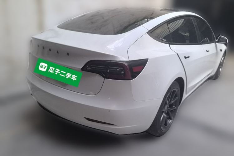 Used Tesla Model 3 2021 Standard Range Rear-Wheel Drive Upgraded Version 3D6 Rear Right 45 Deg