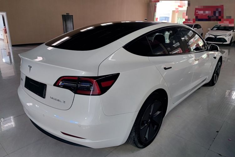 Used Tesla Model 3 2021 Revised Version Standard Range Rear-Wheel Drive Upgraded Edition 3D1 Rear Right 45 Deg