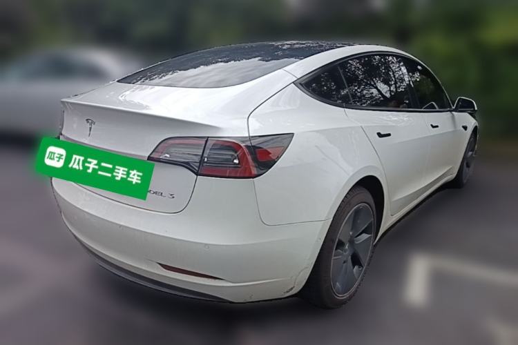 Used Tesla Model 3 2021 Standard Range Rear-Wheel Drive Upgraded Version 3D6 Rear Right 45 Deg