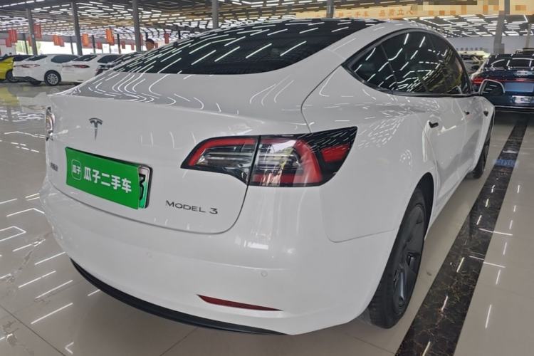 Used Tesla Model 3 2021 Standard Range Rear-Wheel Drive Upgraded Version 3D6 Rear Right 45 Deg
