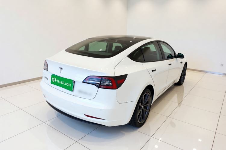 Used Tesla Model 3 2021 Performance High-Performance All-Wheel-Drive Version 3D6 Rear Right 45 Deg