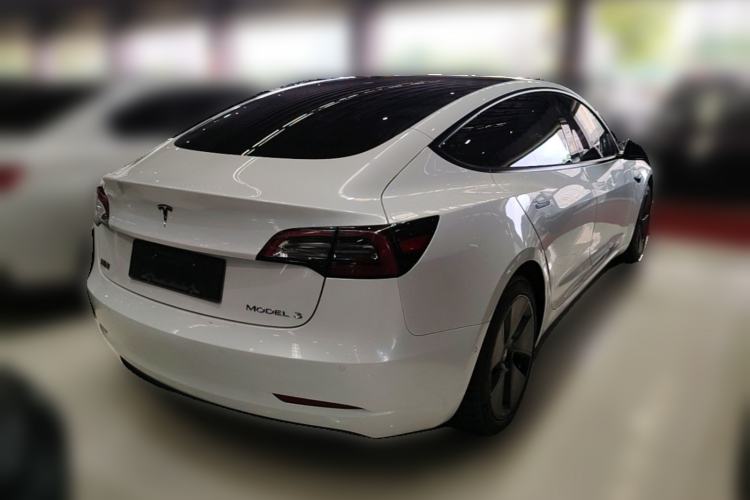 Used Tesla Model 3 2021 Standard Range Rear-Drive Upgraded Version Rear Right 45 Deg