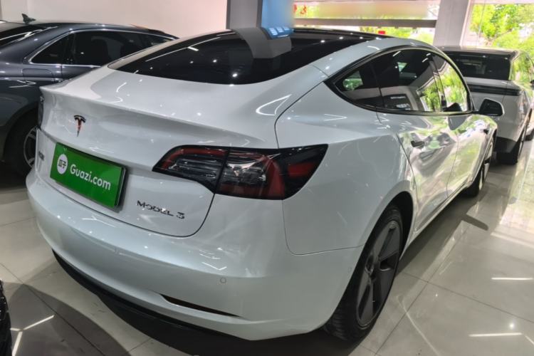 Used Tesla Model 3 2021 Standard Range Rear-Drive Upgraded Version Rear Right 45 Deg