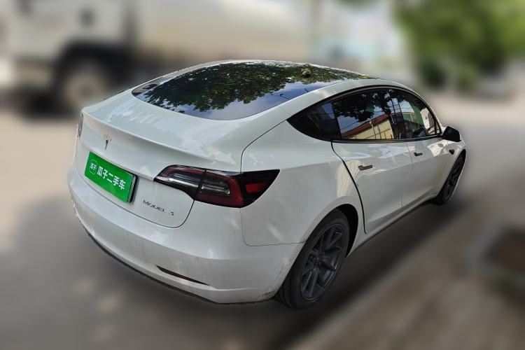 Used Tesla Model 3 2021 Standard Range Rear-Drive Upgraded Version Rear Right 45 Deg