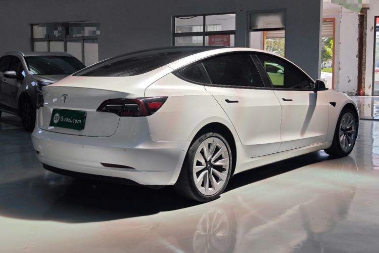 Used Tesla Model 3 2021 Standard Range Rear-Drive Upgraded Version Rear Right 45 Deg