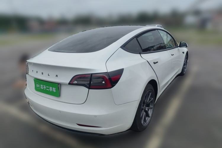 Used Tesla Model 3 2021 Standard Range Rear-Wheel Drive Upgraded Version 3D6 Rear Right 45 Deg