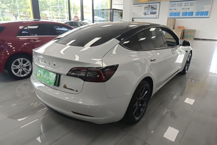 Used Tesla Model 3 2021 Standard Range Rear-Wheel Drive Upgraded Version 3D6 Rear Right 45 Deg