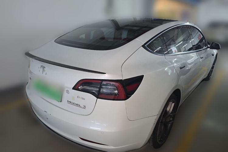 Used Tesla Model 3 2021 Performance High-Performance All-Wheel-Drive Version 3D6 Rear Right 45 Deg
