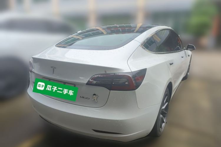Used Tesla Model 3 2021 Standard Range Rear-Drive Upgraded Version Rear Right 45 Deg