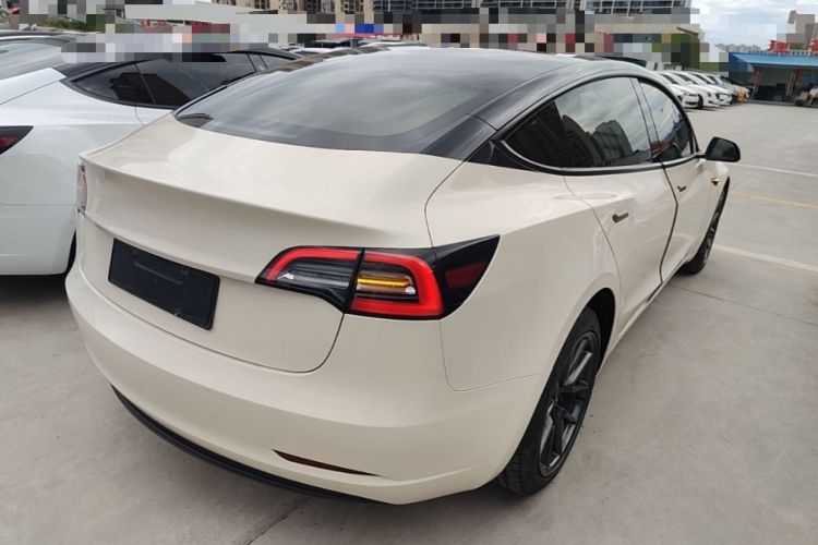 Used Tesla Model 3 2021 Standard Range Rear-Wheel Drive Upgraded Version 3D6 Rear Right 45 Deg